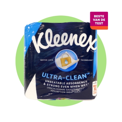 KLEENEX ULTRA CLEAN Keukenpapier met 2 lagen is Beste van de test van Testaankoop in 2025